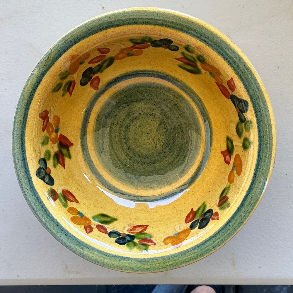 Terre Provence Hand-Painted 6.5” Cereal/Soup Bowl